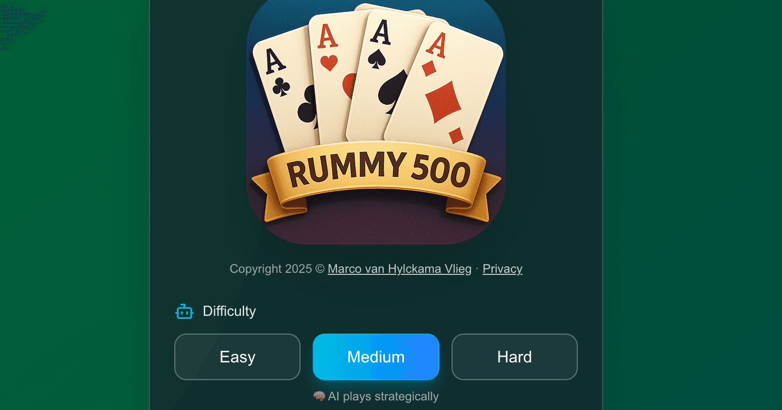 Rummy 500 — The first Rummy 500 that actually works on phones.