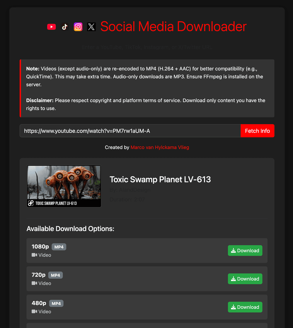 Social Media Downloader — Save content from any platform without the friction.